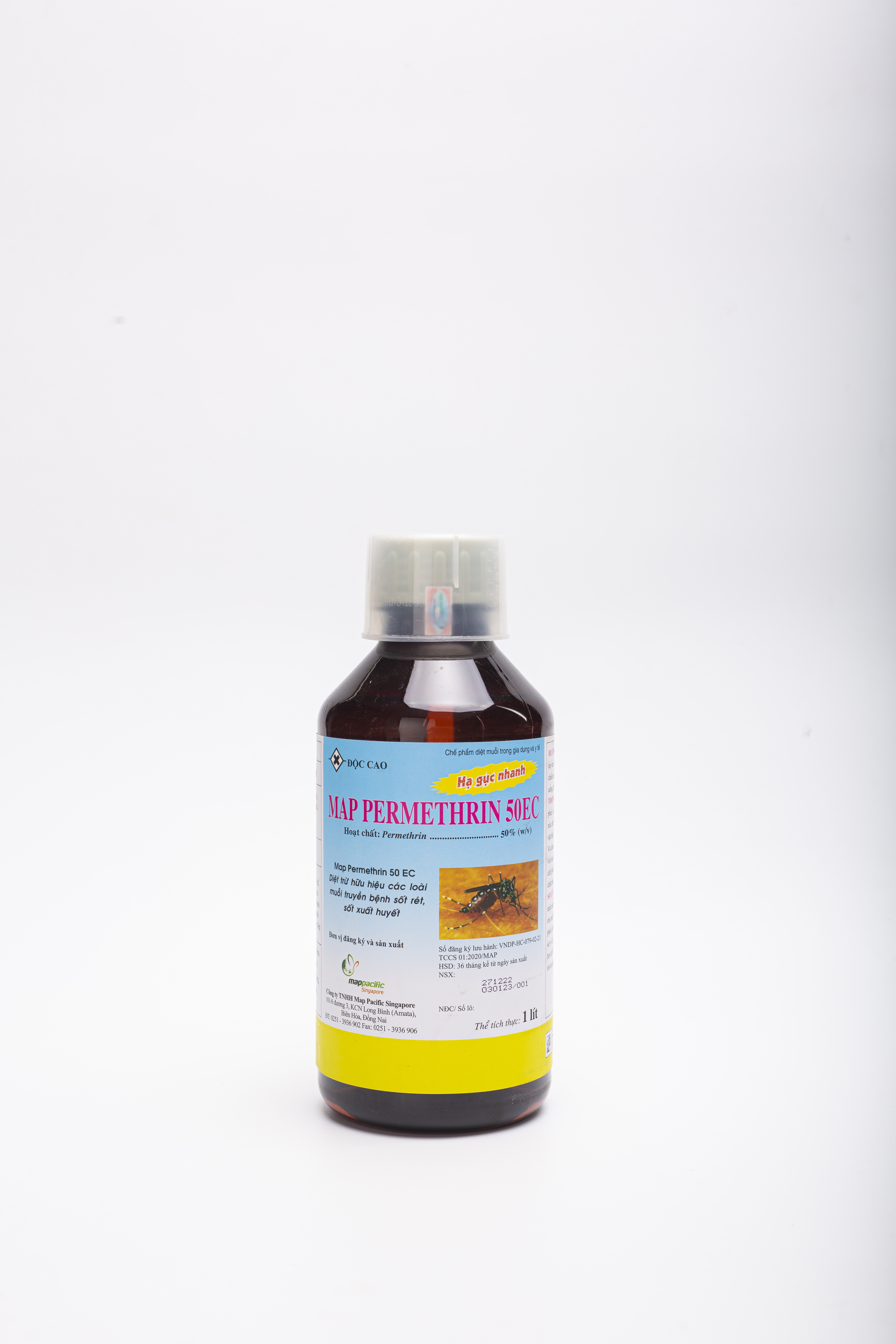 Thuốc diệt muỗi MAP PERMETHRIN 50EC- chai 1000ml