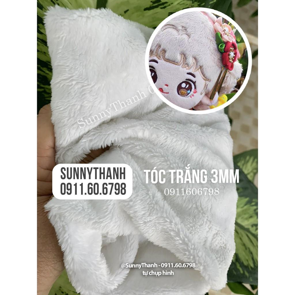 Vải TÓC DOLL 3mm - Vải lông ngắn may tóc cho doll Kpop