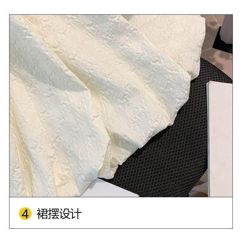 DONGSHOP HOT Cô gái bong bóng nước ngoài tay áo đầm mùa hè 2023 Hàn Quốc trẻ em Bowknot váy công chúa váy mùa hè