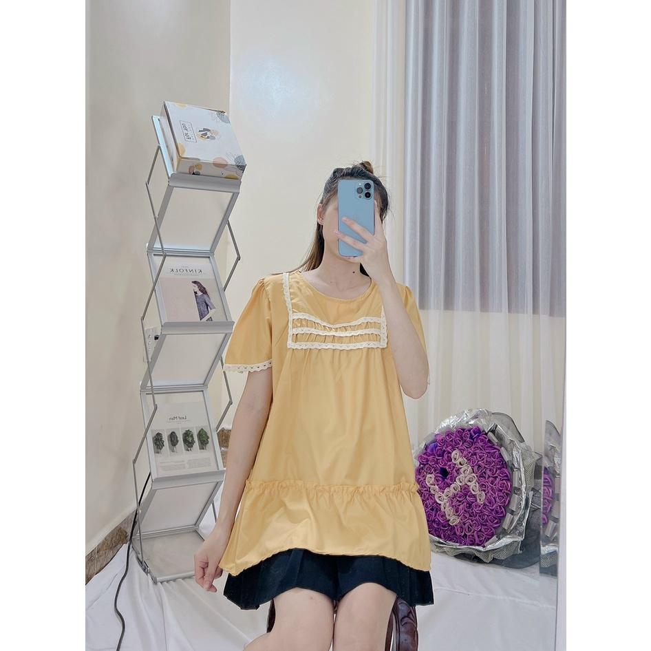Aó bầu hè cổ bèo dể thương mẫu mới