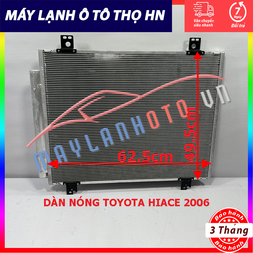 Dàn (giàn) nóng Toyota Hiace 2006 Hàng xịn Thái Lan (hàng chính hãng nhập khẩu trực tiếp)