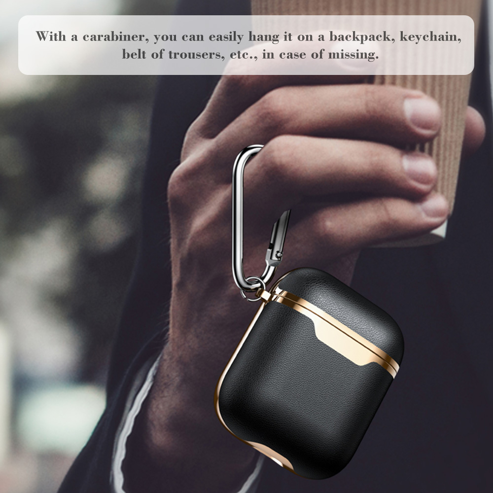 Bao da cho Airpods có móc treo