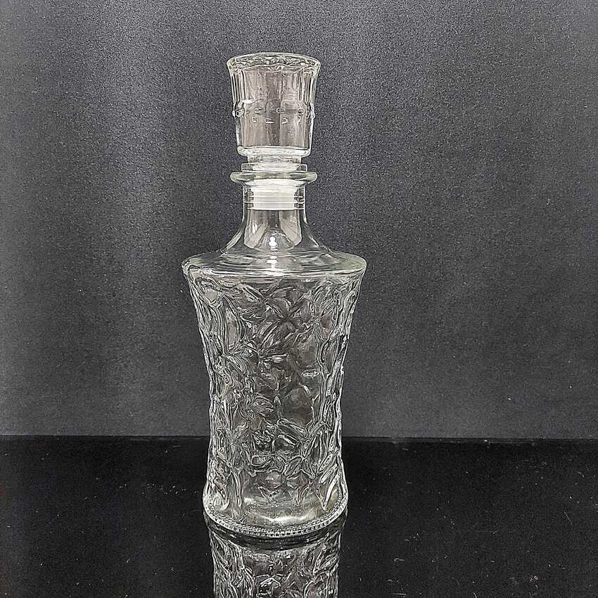 Bình Thủy Tinh Đựng Rượu 750ML cao cấp mẫu trụ tròn vát đáy – Chai Đựng Rượu Đẹp – Chai Thủy Tinh Đựng Rượu trang trí bàn ăn – Vỏ Chai Rượu Đẹp