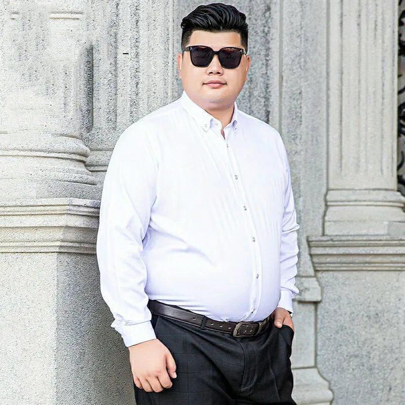 áo sơ mi dài tay nam bigsize dành cho người béo size lớn từ 3xl-8xl