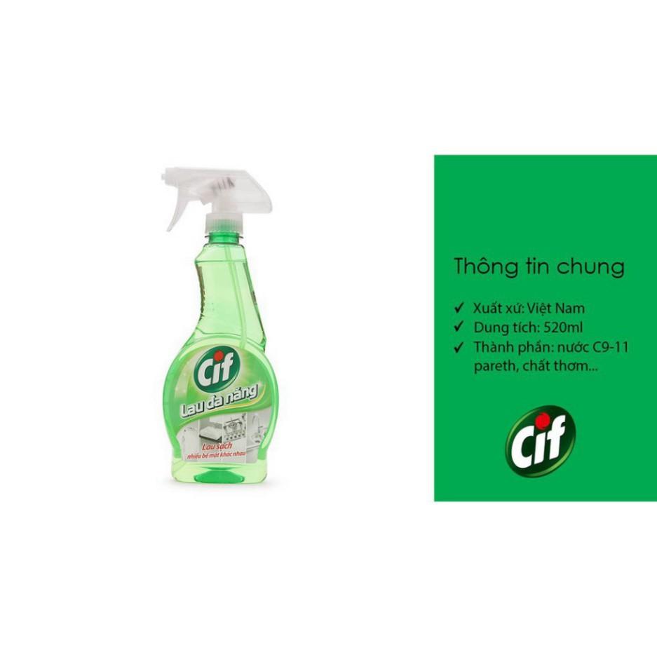 Nước Lau Kiếng Đa Năng Cif - 520ml