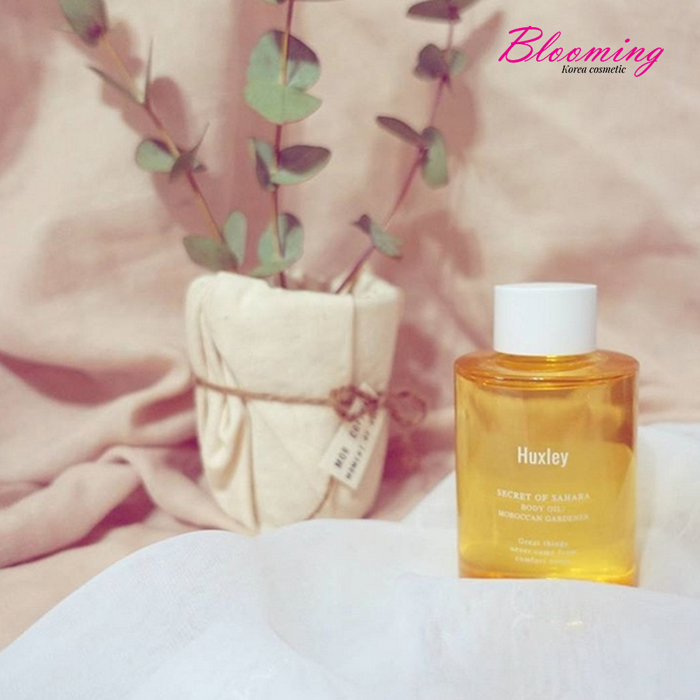 (11/2024) Tinh Dầu Massage Dưỡng Ẩm Toàn Thân Cho Da Huxley Body Oil Moroccan Gadener 100ml