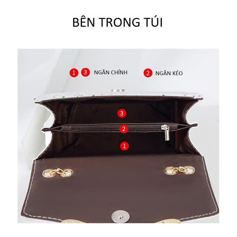 Túi Đeo Chéo Khóa Ngỗng T04 Xanh Ngọc