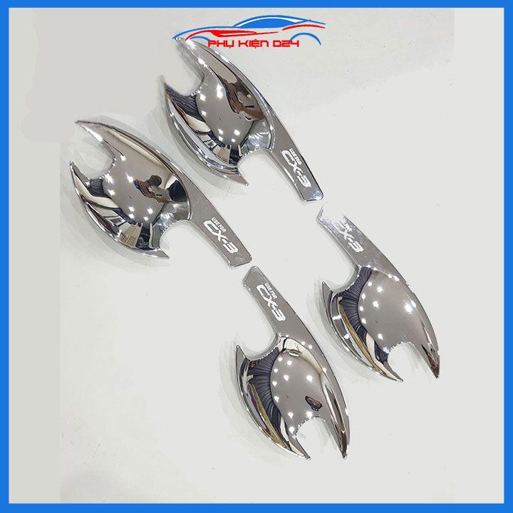 Ốp tay hõm Mazda CX3 CX-3 2021-2022-2023 mạ Crom chống trầy bảo vệ xe