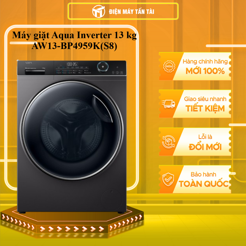 AW13-BP4959K(S8) - Máy giặt Aqua Inverter 13 kg AW13-BP4959K(S8) - Hàng Chính Hãng - Chỉ Giao Hồ Chí Minh