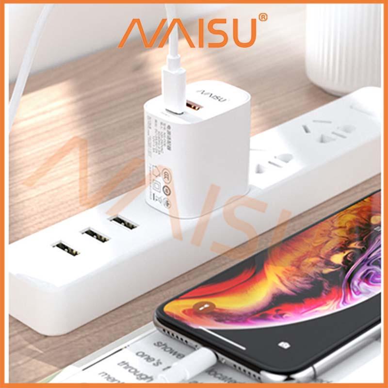 Đầu sạc nhanh NAISU Bộ chuyển đổi 3C được chứng nhận cho bộ sạc nhanh PD18W ID – 1815 - Hàng nhập khẩu