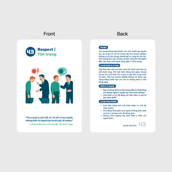 Flashcard Tư Duy Lãnh Đạo - Rèn Tư Duy Dẫn Dắt & Hành Động Hiệu Quả