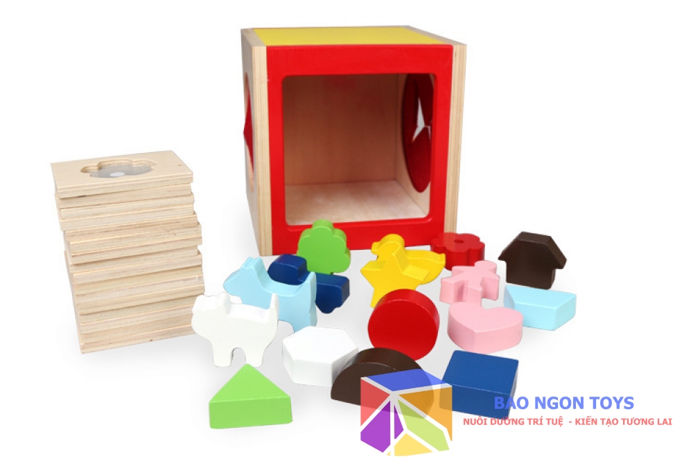 ĐỒ CHƠI CHIẾC HỘP GIÁC QUAN MONTESSORI - GHÉP HÌNH, SỜ VÀ ĐOÁN GIÚP PHÁT TRIỂN GIÁC QUAN VÀ TRÍ TƯỞNG TƯỢNG CHO BÉ - DG80