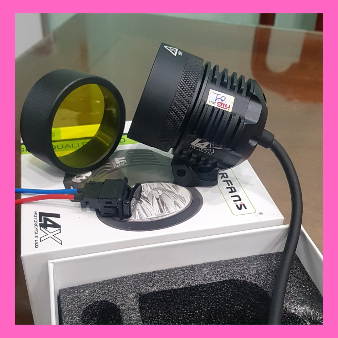 Đèn Trợ sáng L4X chip SST 20 chống nước, tặng lens vàng, công tắc passing