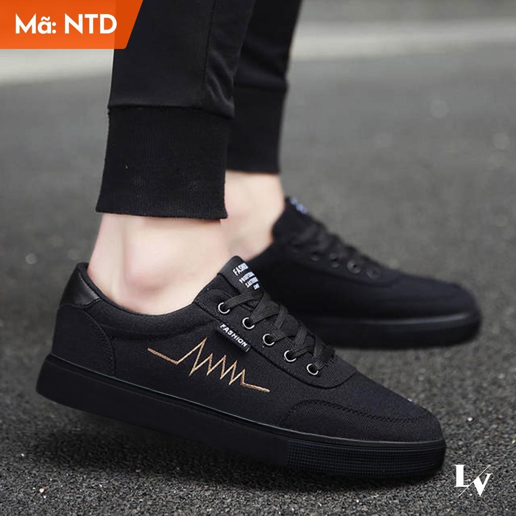 Giày Thể Thao Nam Sneaker Heartbeat White and Black