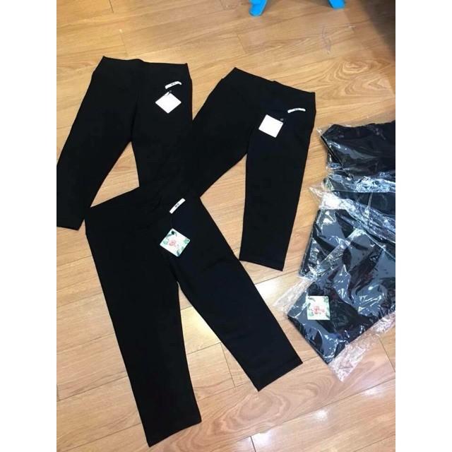 Quần bầu LỬNG cạp chéo, chất cotton co giãn 4 chiều, có chun chỉnh bụng, size từ 40 -65kg