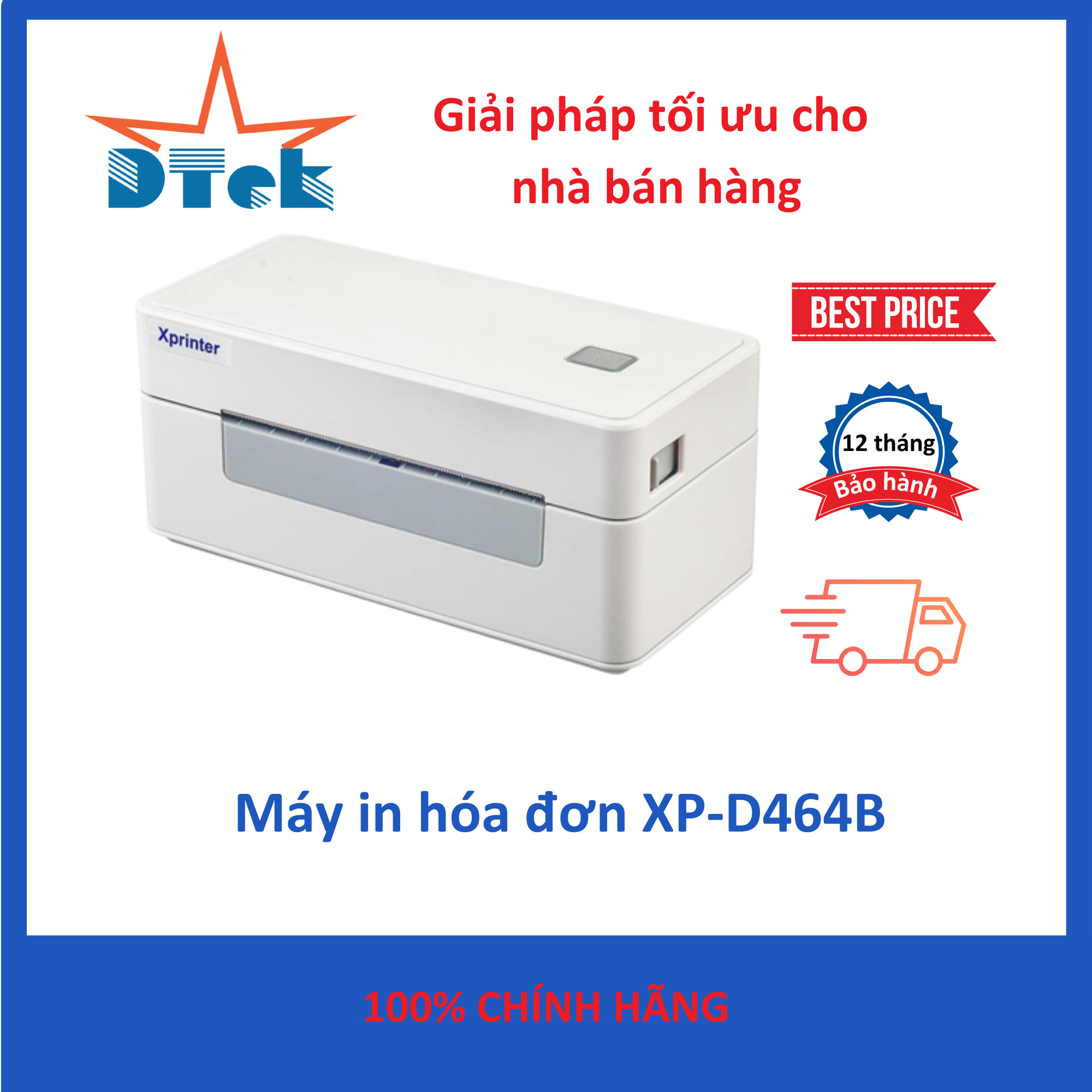 Máy in mã vạch XP-464B - Hàng nhập khẩu chính hãng