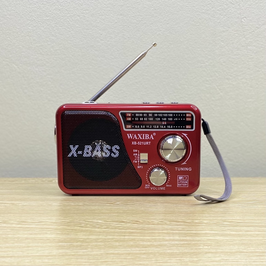 Đài USB THẺ NHỚ NGHE NHẠC DAICAT DC-521URT RADIO AMFMSW LOA TO X-BASS CÓ ĐÈN PIN LED GIAO MÀU NGẪU NHIÊN Kèm Dây Sạc 1 PIN Loa Siêu Lớn Đa Năng Sang Trọng Chất Lượng Tốt Mẫu Mới Nhất Đài Phát Thanh Quà Tặng Cho Người Thân Yêu Cao Tuổi HÀNG CHÍNH HÃNG