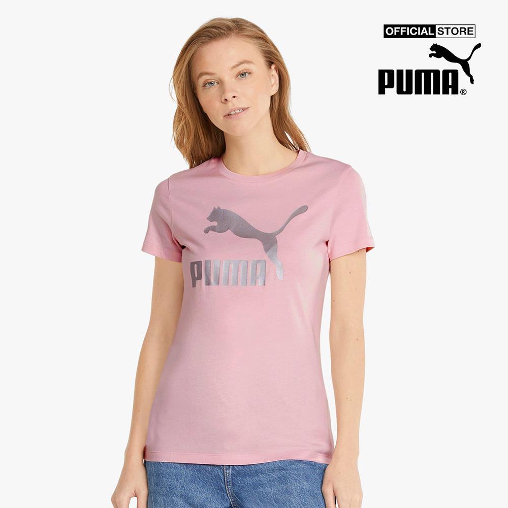 PUMA - Áo thun nữ tay ngắn Classics Logo 534699