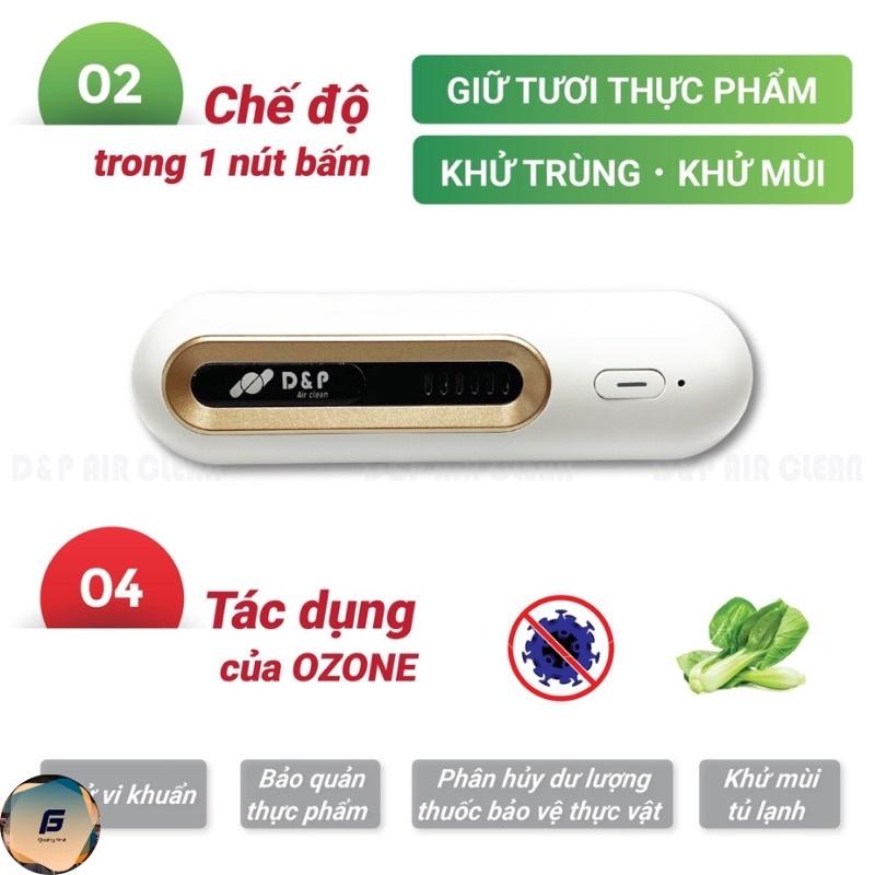 Máy Lọc Không Khí Khử Mùi Tủ Lạnh, tủ giày, tủ quáo. Khử Trùng Khử Khuẩn Giữ Tươi Thực Phẩm Ozone, 2 Chế Độ Thông Minh.