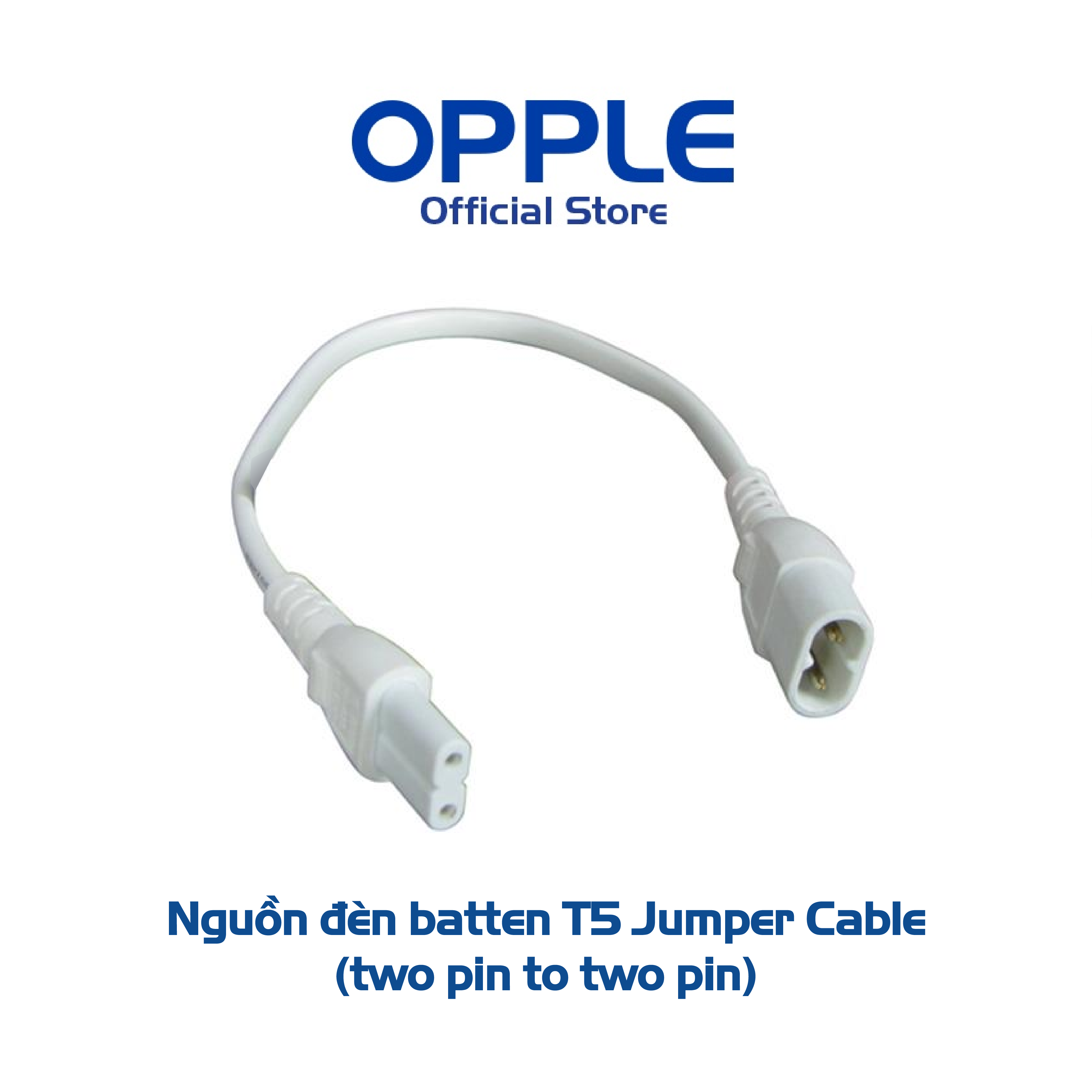 [Phụ kiện]  Nguồn đèn nối hai đầu batten T5 Jumper Cable (two pin to two pin)