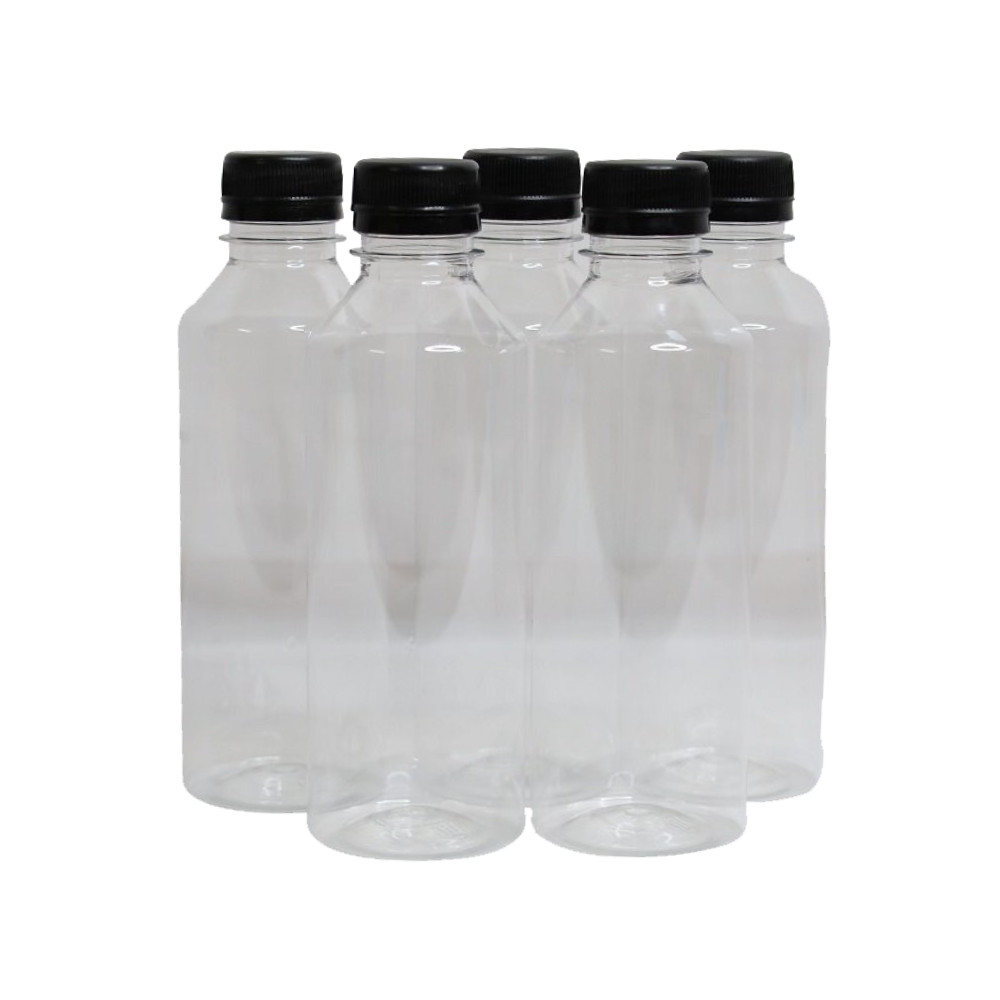 Combo 20 chai nhựa PET Chấn Thuận Thành đựng trà sữa, nước ép 330ml - chai tròn kèm nắp (PET3020T-T-20)