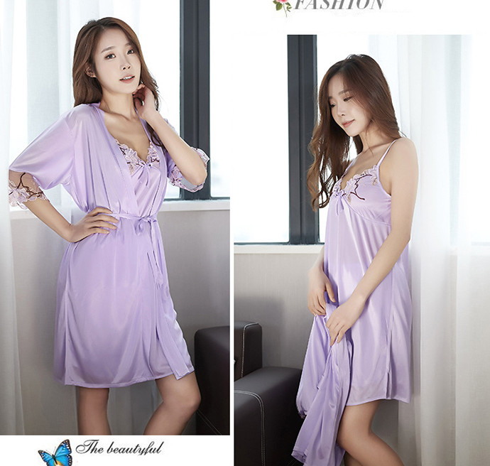Váy Ngủ Dễ Thương Tphcm MS1114 Tím Nhạt