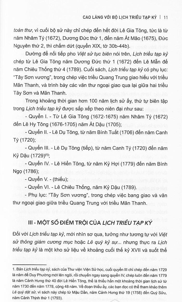 Sách Lịch Triều Tạp Kỷ