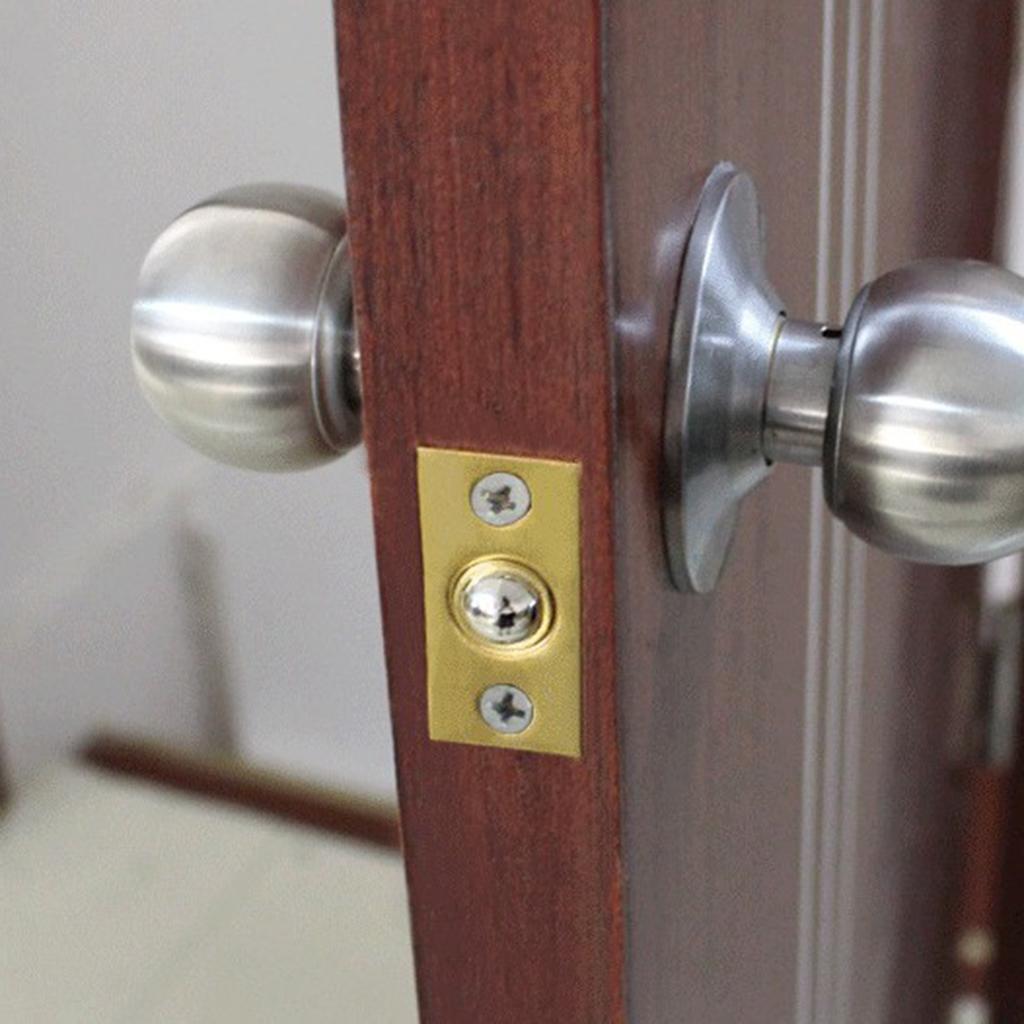 Stainless Steel Roller Ball Catch Lock Door Cupboard Spring Latch Brass