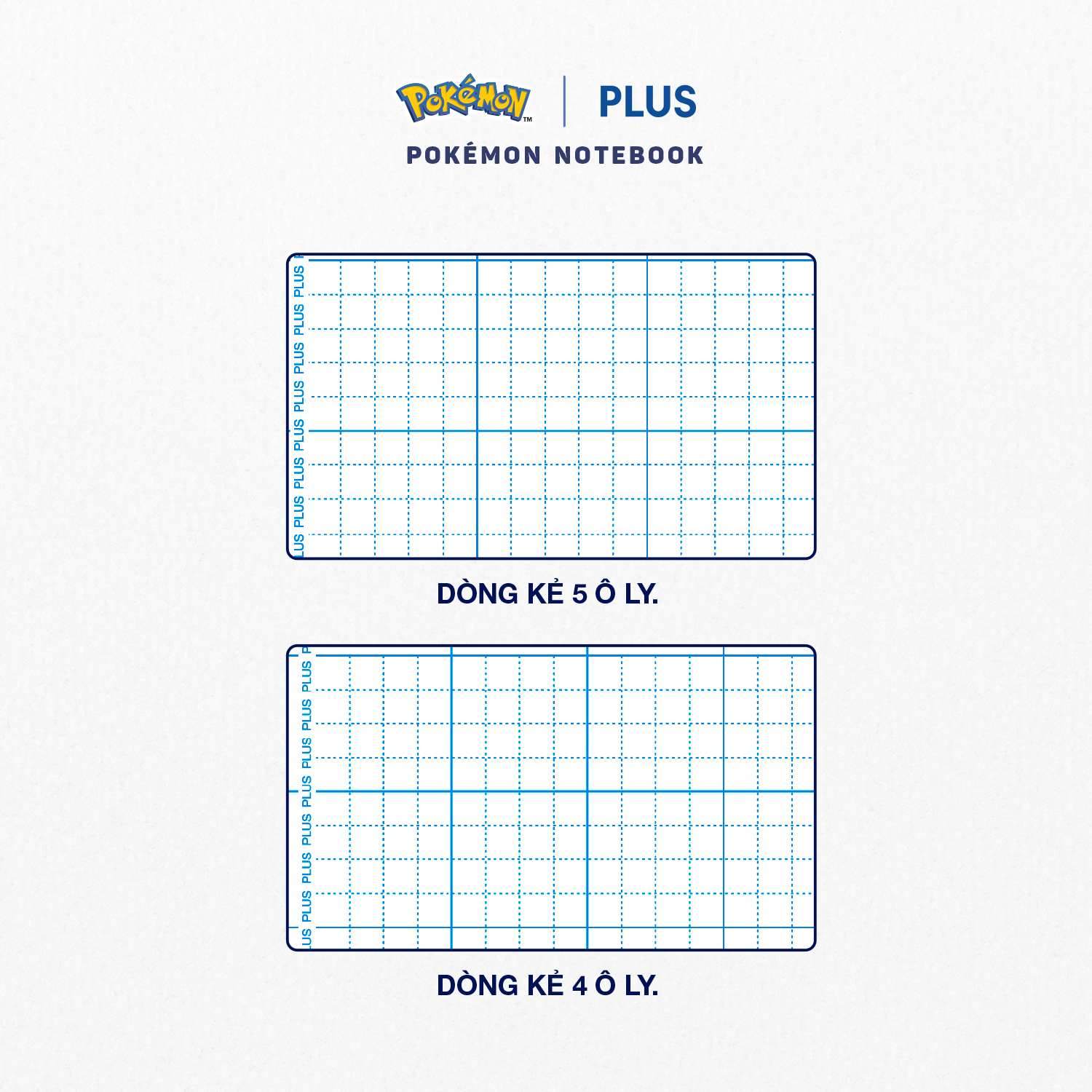 Lốc 10 cuốn tập học sinh Pokemon PLUS - 96 Trang (5 ô ly