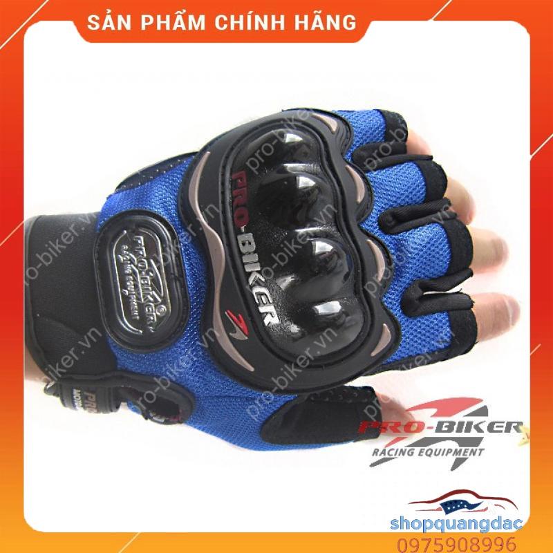 Găng Tay Probiker Cụt Ngón Có Gù Nhựa - Đi Phượt