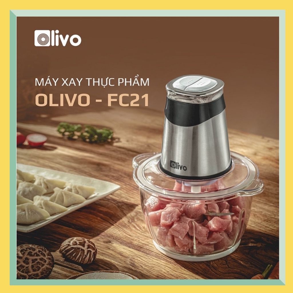 Máy Xay Thịt OLIVO FC21 - Dung Tích 2.1lít - Công Suất 500W - Hàng Chính Hãng