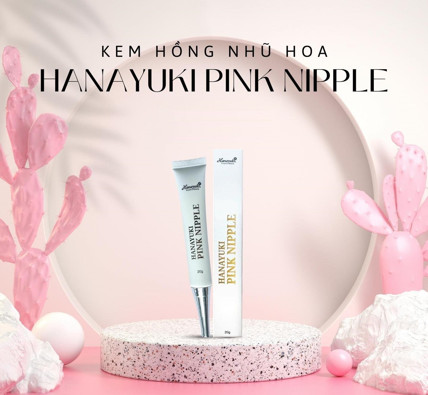 Kem Hồng Nhủ Hoa Hanayuki Pink Nipple 20g ( HÀNG CHÍNH HÃNG )