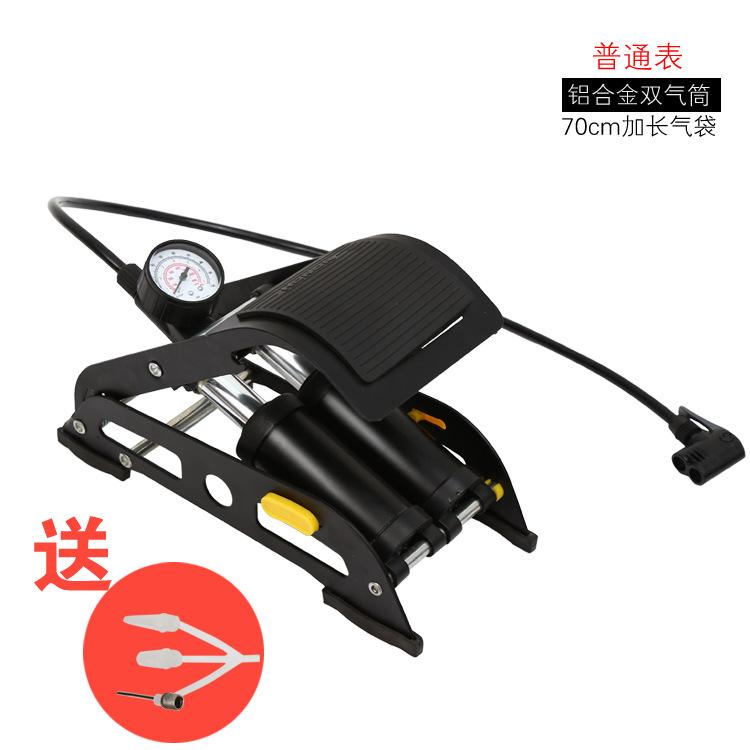 Phong cách mới nhất máy bơm chân xe đạp di động xe điện xe máy bơm không khí bàn đạp ống đôi áp suất cao