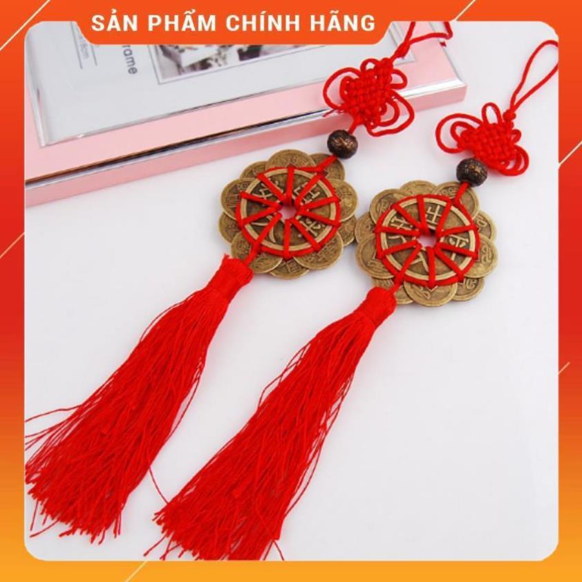 Tiền xu phong thủy hoa mai 10 cánh rời, dây treo ô tô 206230