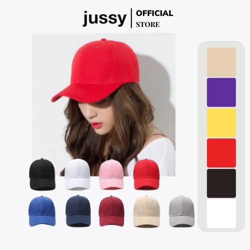 Mũ Lưỡi Trai Trơn Basic Nón Kết Trơn Jussy Fashion Kiểu Nón Lưỡi Trai Nam Nữ Chất Vải Poly Thoáng Mát