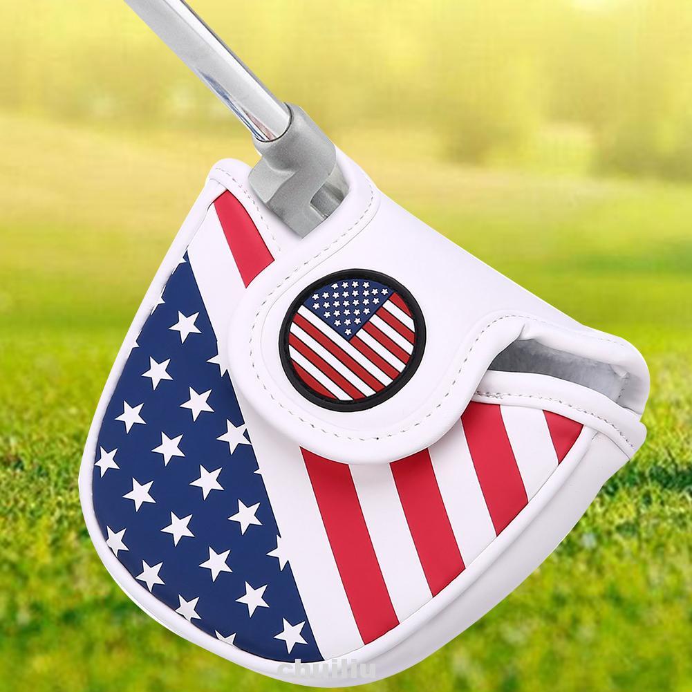 Vỏ bọc đầu gậy đánh golf bằng da PU hình vuông từ tính bền bỉ