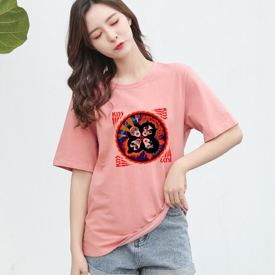 Áo thun Nhóm Nhạc KISS unisex tay lỡ form rộng, áo phông nam nữ siêu đẹp thoáng mát – ST187 - babitrendy