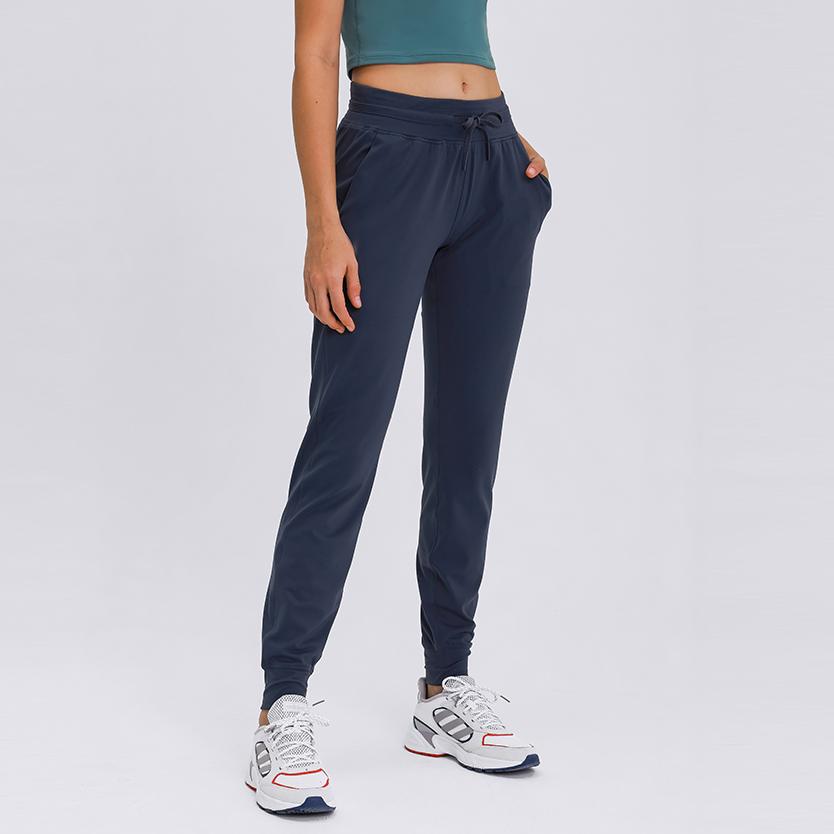 2021 Phụ Nữ Mới Của Quần Thể Thao Chạy Bộ Thời Trang Quần Rời Quần Jogger Phù Hợp Với Áo Nữ Dây Rút Tập Yoga Dài Thấm Hút Mồ Hôi Cho Nam