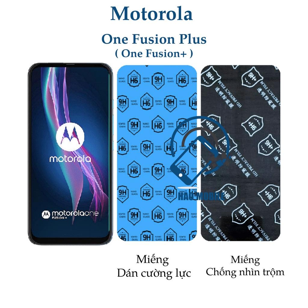 Dán cường lực dẻo nano Motorola One Fusion plus ( Motorola One Fusion+ ) trong suốt và chống nhìn trộm