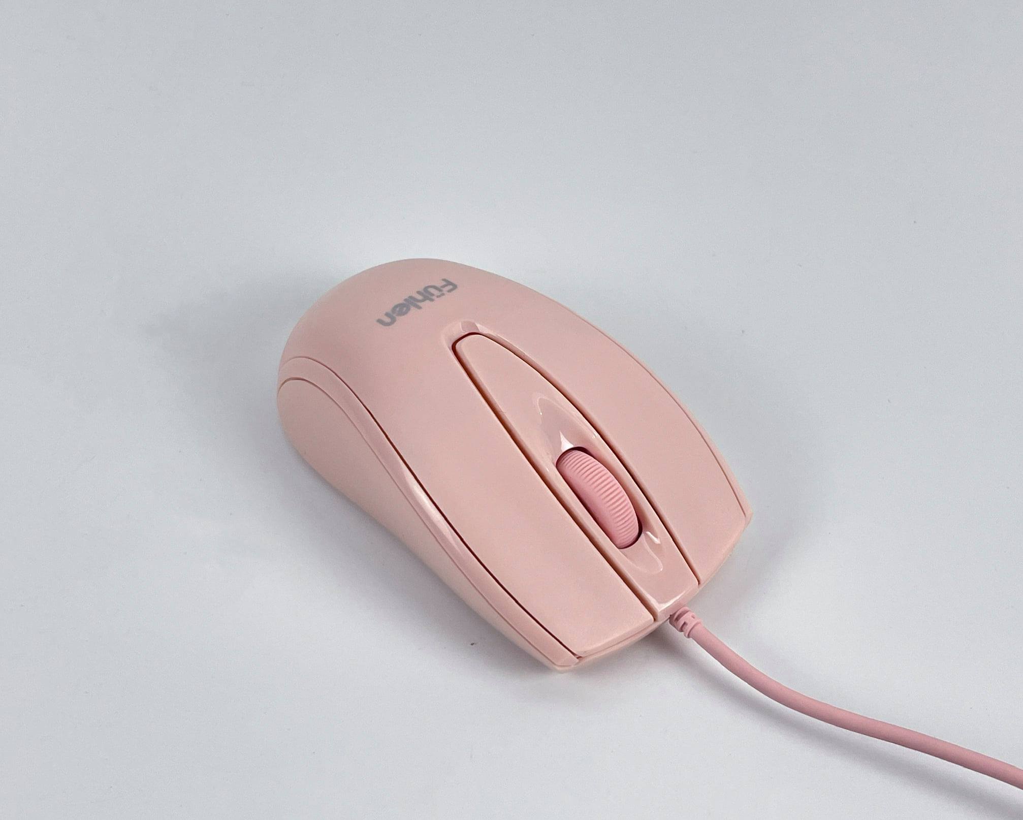 Chuột có dây Fuhlen L102 Pink - Hàng chính hãng