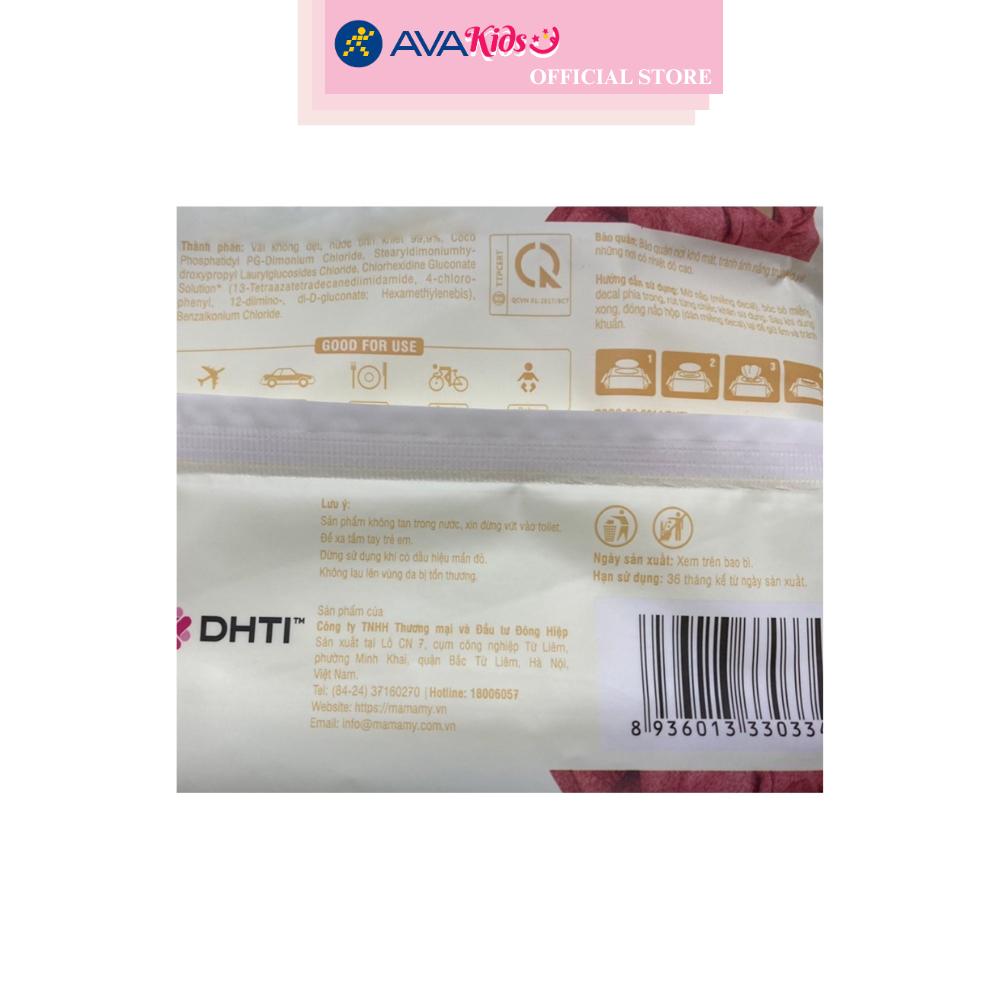 Combo 2 khăn ướt Mamamy chống hăm và rôm sảy không mùi gói 100 miếng