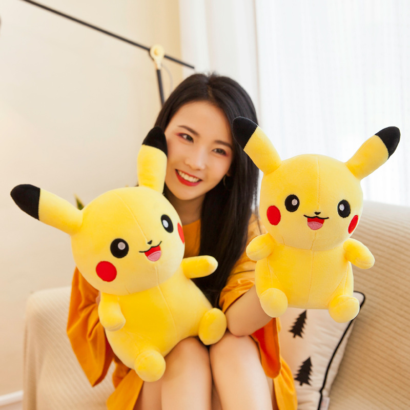 Gấu bông Pikachu ngồi vui vẻ siêu mềm siêu cute cho bé yêu (20cm---&gt;40cm) hàng việt nam cao cấp, an toàn cho trẻ nhỏ