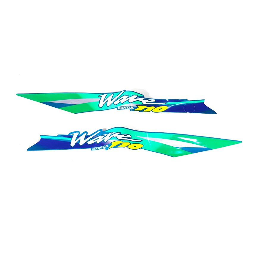 Tem xe WAVE THÁI 3 lớp WAVE S110 đời 2000 ( XANH NHỚT )