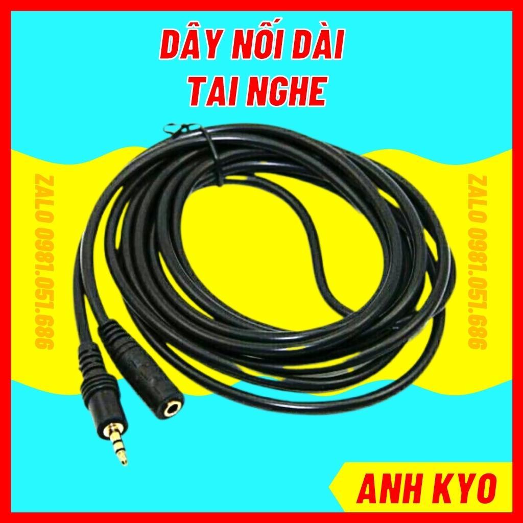 Dây jack đầu 3.5, nối dài tai nghe loại 2m cao cấp. Nối dài dây mic, dây livestream, dây nhạc, tai nghe... BH 6 tháng