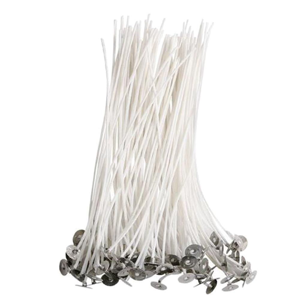 100 Pieces Pure White Cotton Candle Wicks For Home Candle Making 90MM