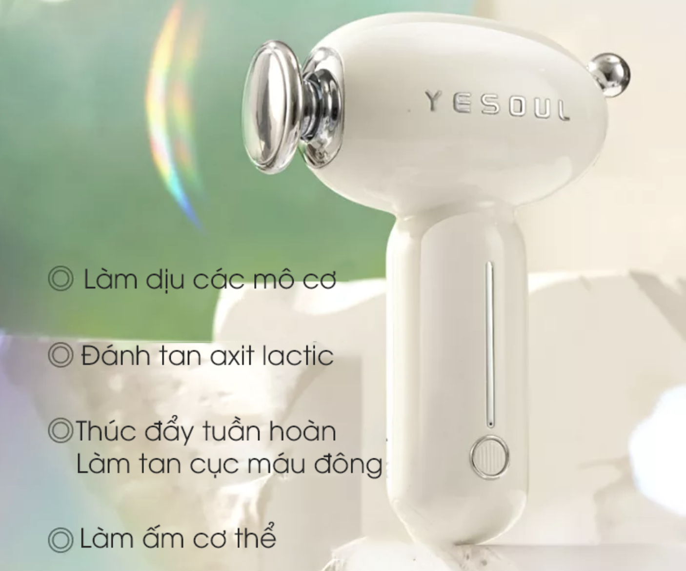 Máy Massage Cầm Tay Trị Liệu Yesoul MG16 Cao Cấp Nóng Lạnh 4 Chế Độ Chườm Nhiệt 50 Độ C Công Suất 50 W - Hàng Chính Hãng