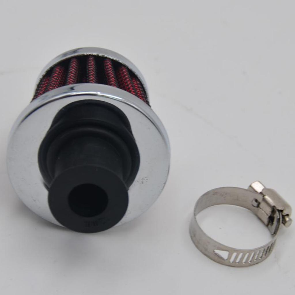 12mm Red Car Engine Cold Air Intake Filter Turbo Vent Breather Intake