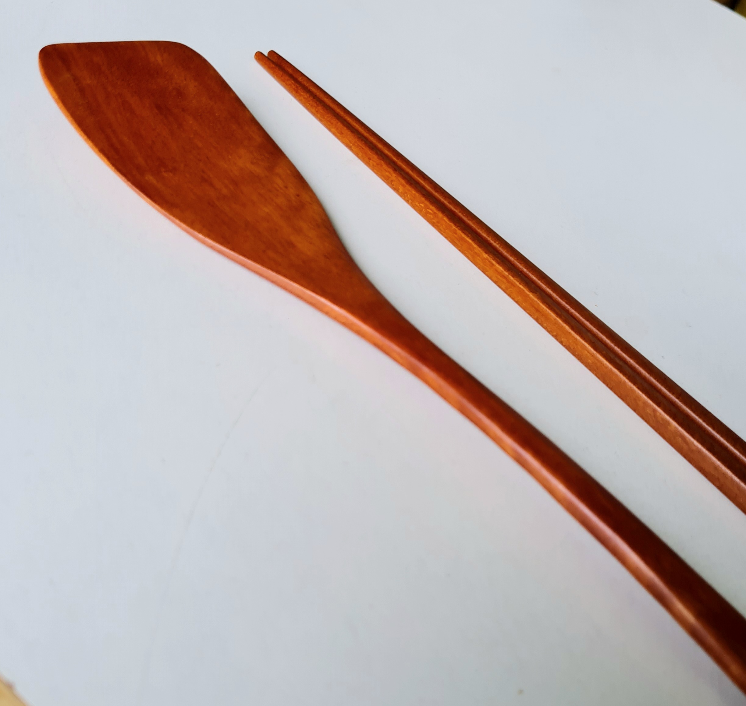 Bộ Sạn & Đũa Bằng Gỗ Nhãn Tự Nhiên - VAGOO - Làm Thủ Công Chống Thấm, Chống Ẩm Mốc, An Toàn Cho Sức Khoẻ