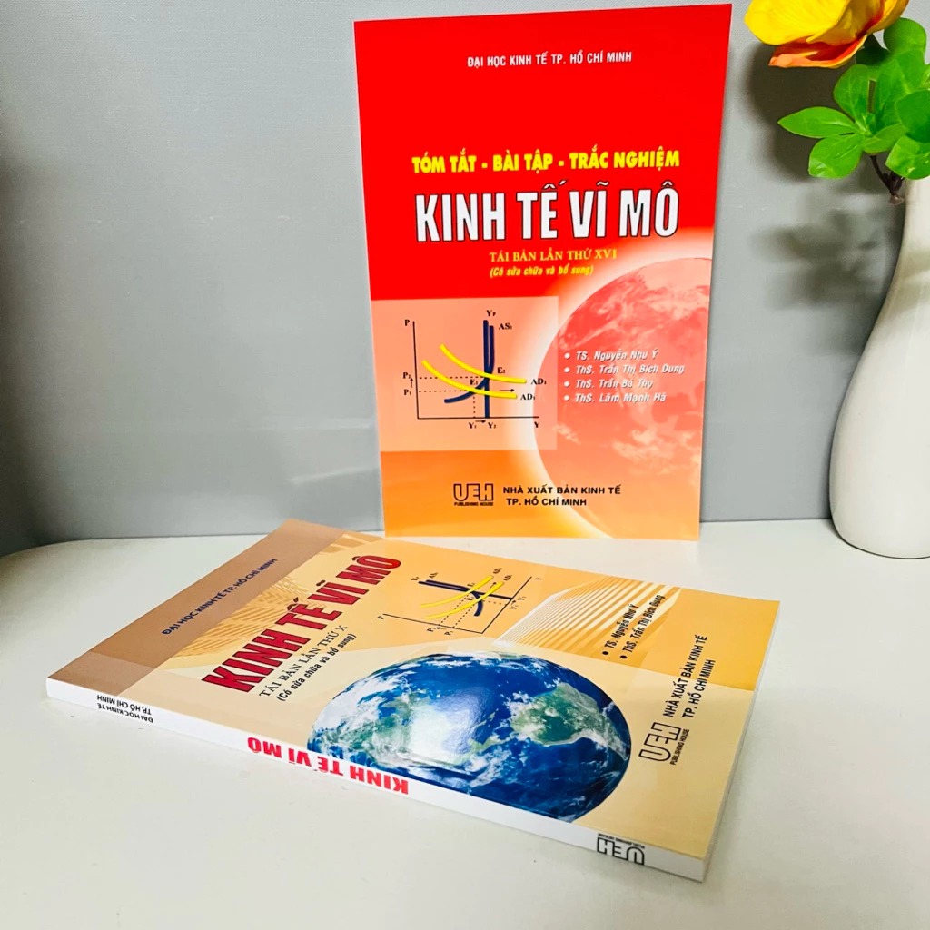 Sách - Combo Kinh Tế VĨ MÔ (Lý Thuyết + Bài Tập) - Trường ĐH Kinh Tế TP. Hồ Chí Minh