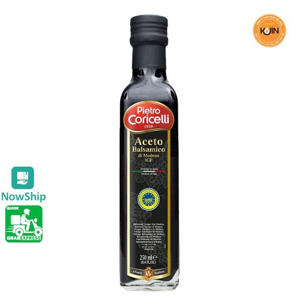 Giấm (Dấm) Nho - Dấm Thơm Cao Cấp Balsamic Vinegar Pietro Coricelli 250ml